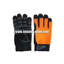 Sythetic Leather Palm Mechanic Working Glove-7212